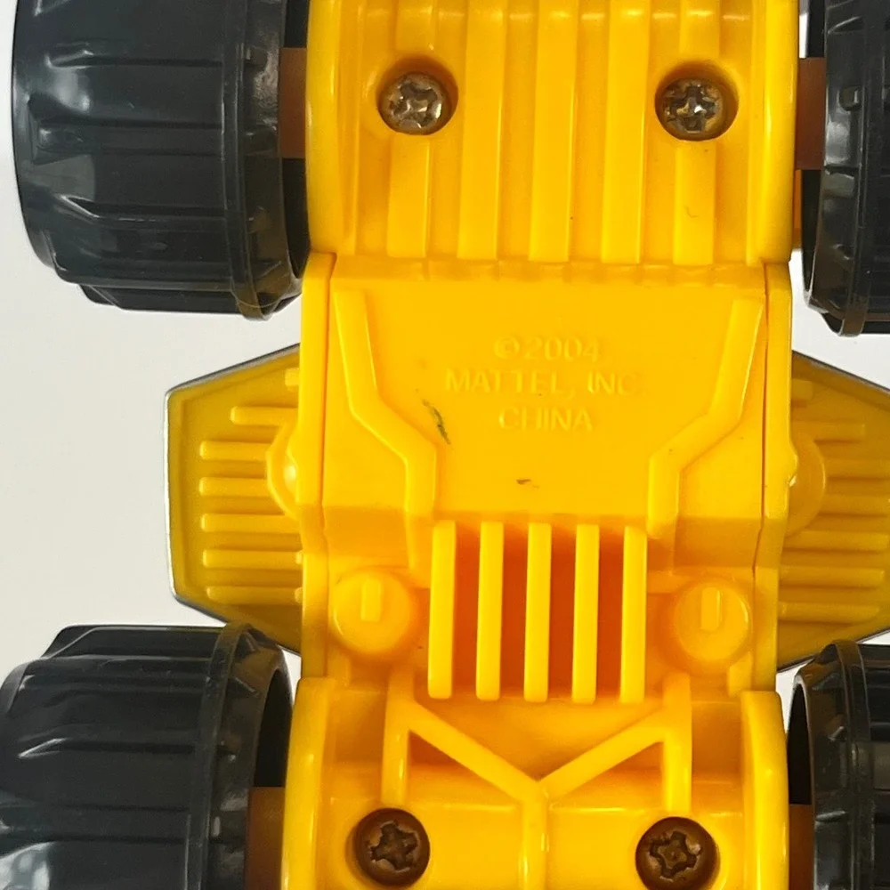 Mattel 2004 Yellow ATV Off-Road Vehicle Toy Chunky Wheels 4 Inch